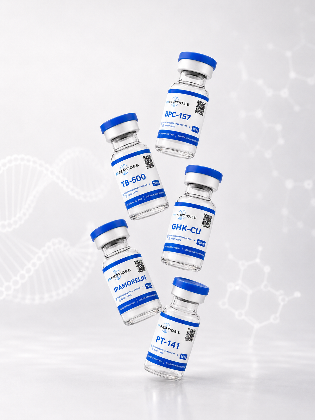 PR Peptides laboratory research product range
